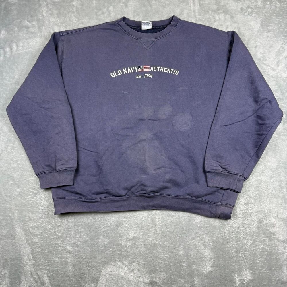 Old-navy Men's Navy and Blue Sweatshirt